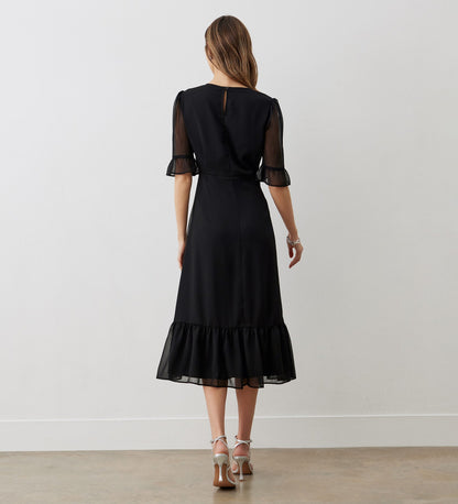 Jennifer Black Midi Dress